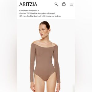 Aritzia off the shoulder Babaton bodysuit
